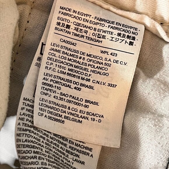 Levis Mens Camo Cargo Pants Relaxed Fit Cotton Blend Durable Casual Wear 32x30 - Picture 11 of 15